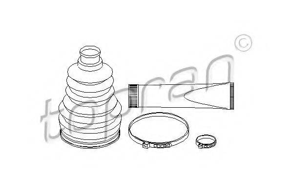 TOPRAN 202428 Комплект пильника, приводний вал