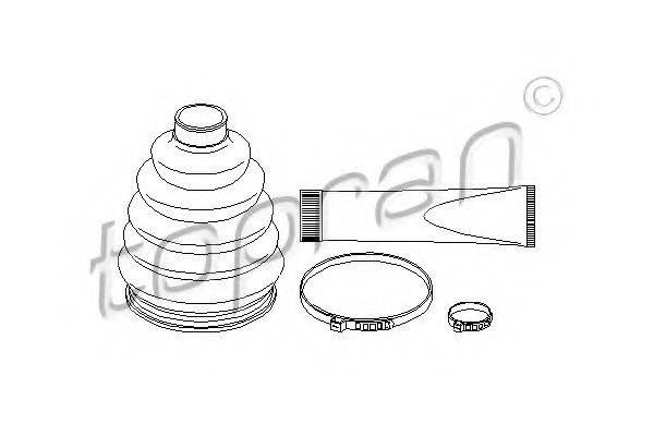 TOPRAN 206989 Комплект пильника, приводний вал