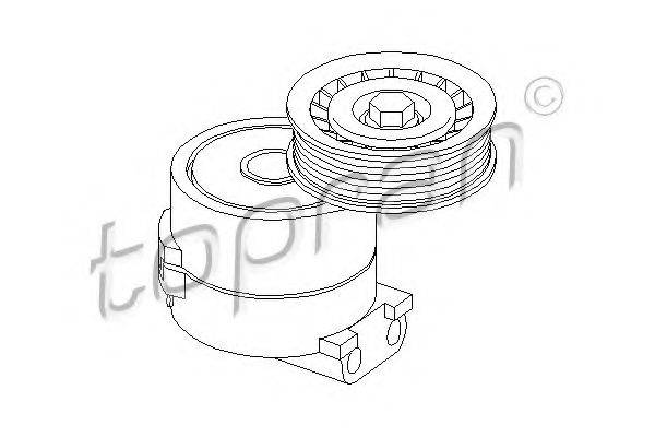 TOPRAN 205738 Натяжний ролик, полікліновий ремінь