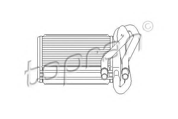 TOPRAN 302114 Теплообмінник, опалення салону