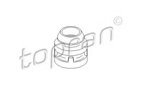 TOPRAN 302742 Підвіска, радіатор