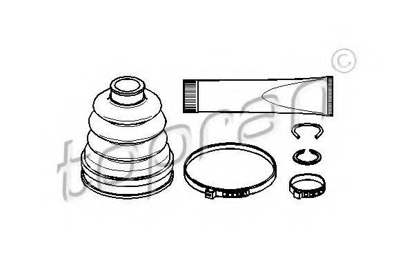 TOPRAN 302440 Комплект пильника, приводний вал