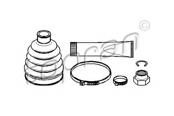 TOPRAN 301927 Комплект пильника, приводний вал