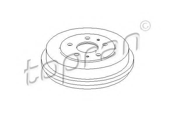 TOPRAN 302472 Гальмівний барабан