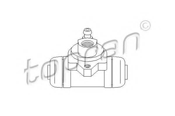 TOPRAN 300654 Колісний гальмівний циліндр