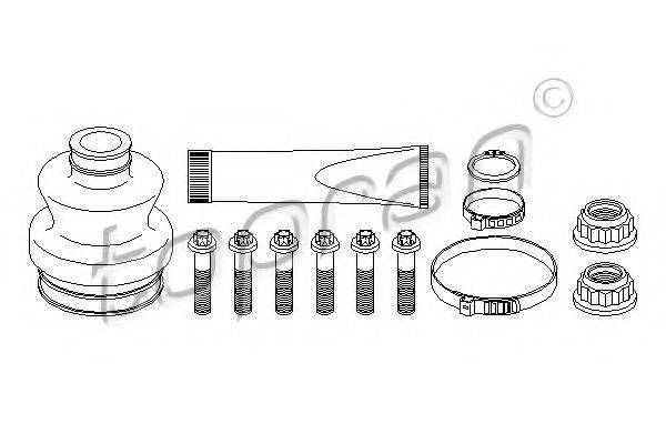 TOPRAN 400719 Комплект пильника, приводний вал