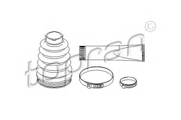 TOPRAN 400726 Комплект пильника, приводний вал