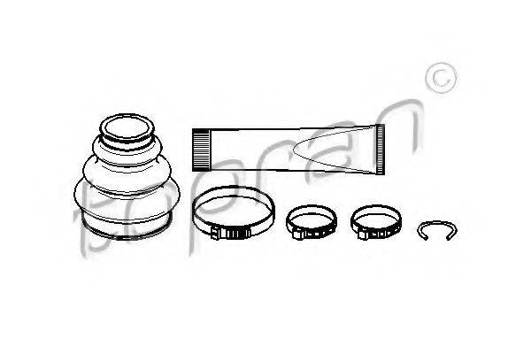 TOPRAN 500585 Комплект пильника, приводний вал