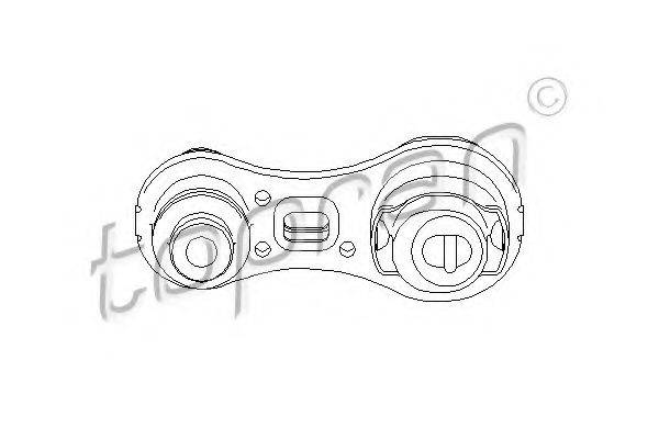 TOPRAN 700535 Підвіска, двигун