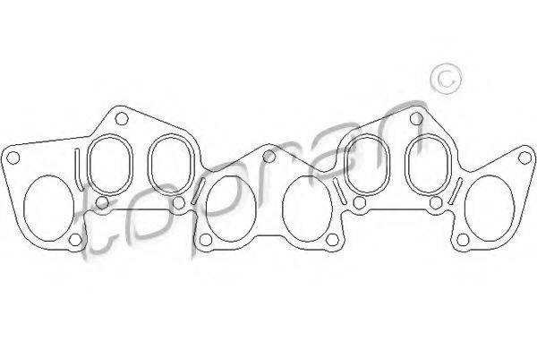 TOPRAN 722187 Прокладка, впускний колектор