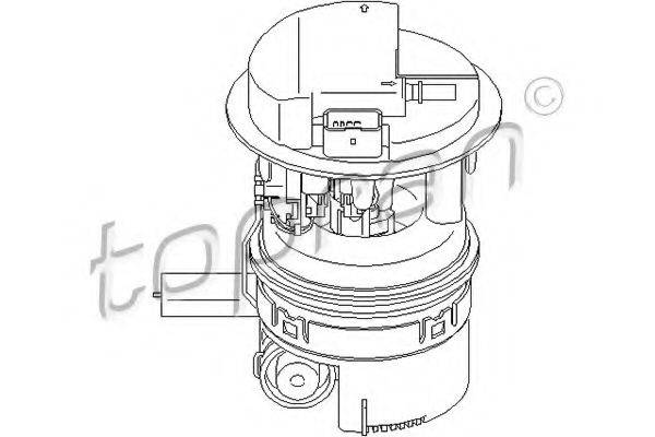 TOPRAN 722048 Паливний насос