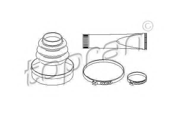 TOPRAN 721159 Комплект пильника, приводний вал
