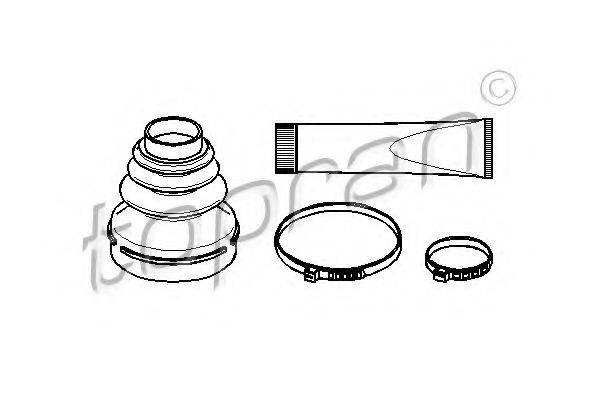 TOPRAN 721160 Комплект пильника, приводний вал