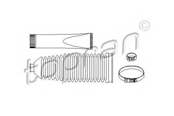 TOPRAN 720235 Комплект пильника, рульове керування