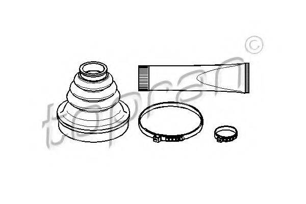TOPRAN 722464 Комплект пильника, приводний вал