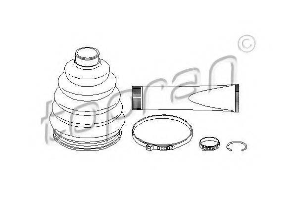 TOPRAN 207120 Комплект пильника, приводний вал