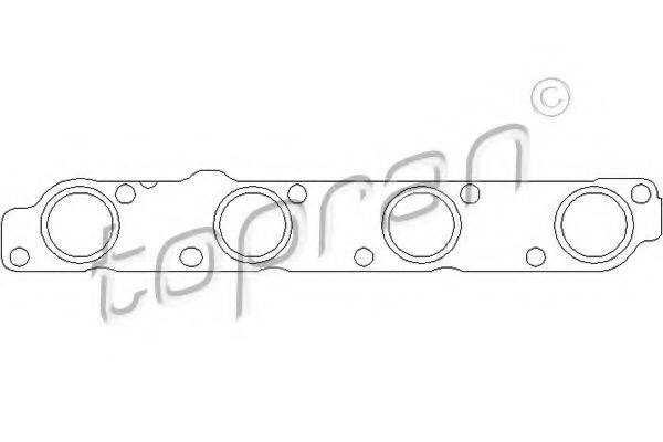 TOPRAN 303985 Прокладка, випускний колектор