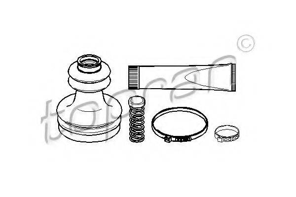 TOPRAN 700724 Комплект пильника, приводний вал