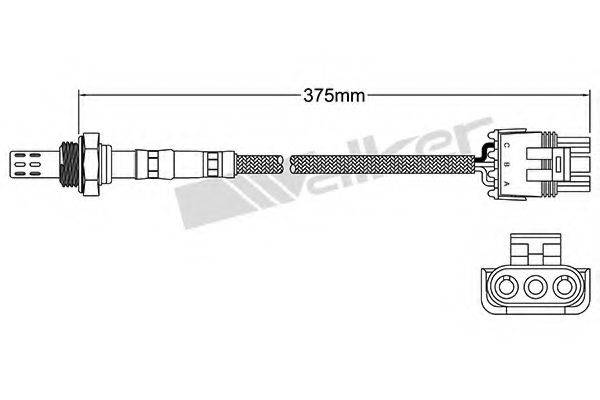 WALKER PRODUCTS 25023828 Лямбда-зонд