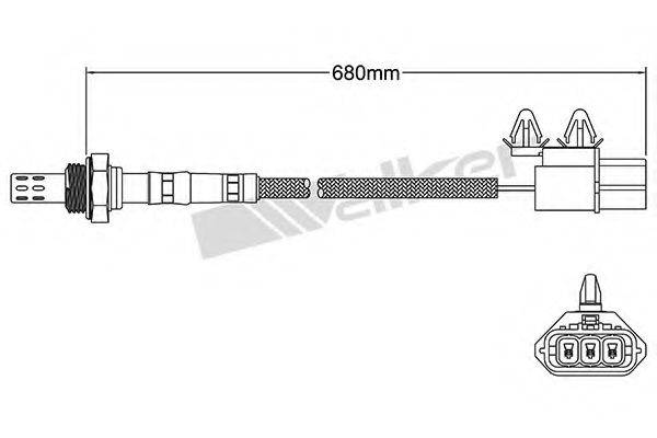 WALKER PRODUCTS 25023133 Лямбда-зонд