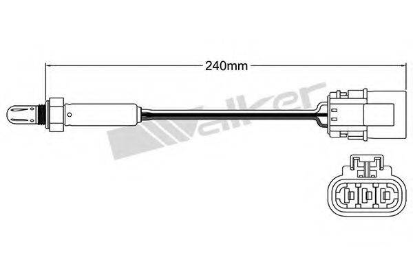 WALKER PRODUCTS 25023502 Лямбда-зонд