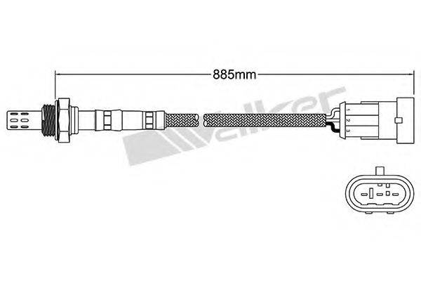 WALKER PRODUCTS 25023106 Лямбда-зонд