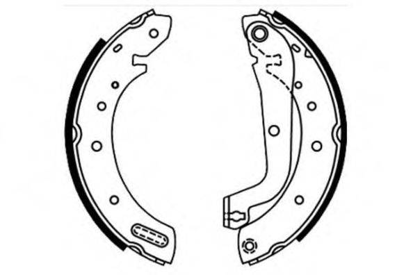 E.T.F. 090637 Комплект гальмівних колодок