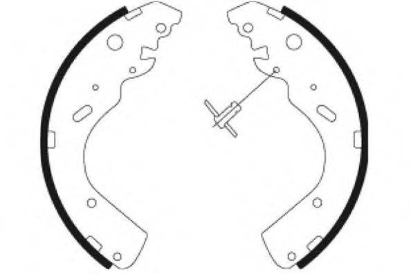 E.T.F. 090643 Комплект гальмівних колодок