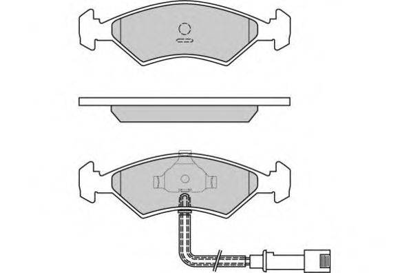 E.T.F. 120266 Комплект гальмівних колодок, дискове гальмо