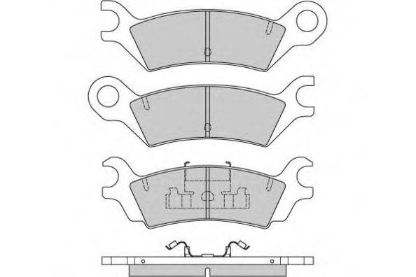 E.T.F. 120640 Комплект гальмівних колодок, дискове гальмо