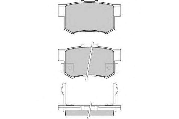 E.T.F. 120750 Комплект гальмівних колодок, дискове гальмо
