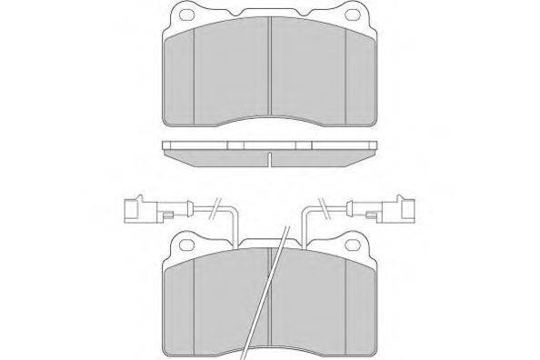E.T.F. 120836 Комплект гальмівних колодок, дискове гальмо