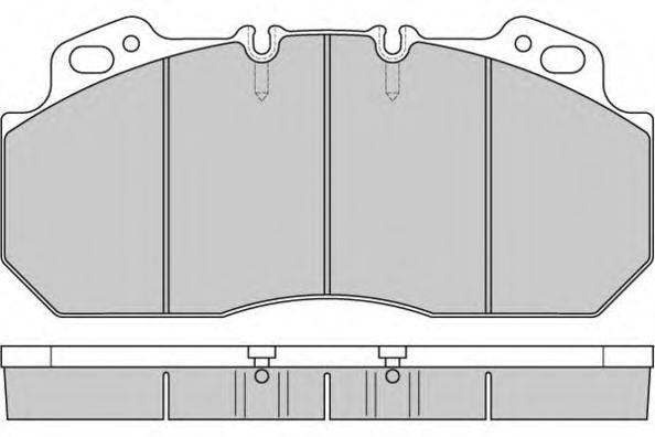 E.T.F. 125280 Комплект гальмівних колодок, дискове гальмо