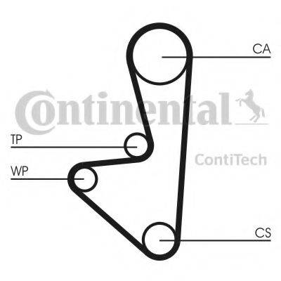 CONTITECH CT718K2 Комплект ременя ГРМ