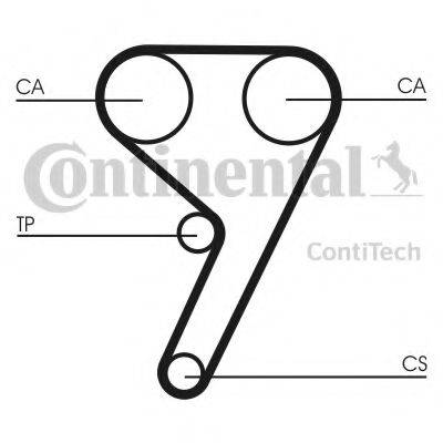 CONTITECH CT881K2 Комплект ременя ГРМ