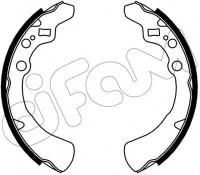 CIFAM 153545 Комплект гальмівних колодок