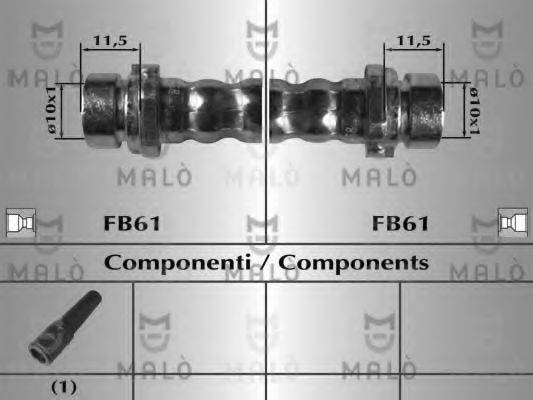 MALO 80001 Гальмівний шланг
