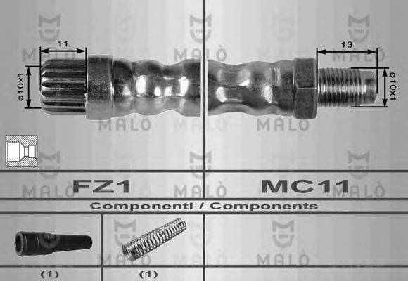 MALO 80202 Гальмівний шланг