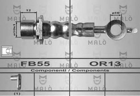 MALO 80348 Гальмівний шланг