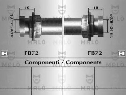MALO 80432 Гальмівний шланг