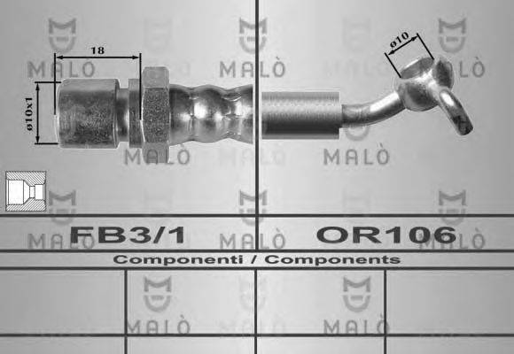 MALO 80436 Гальмівний шланг