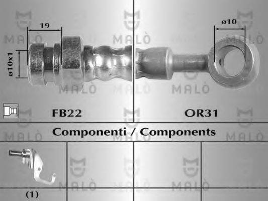 MALO 80511 Гальмівний шланг