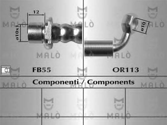 MALO 80700 Гальмівний шланг