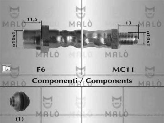 MALO 80725 Гальмівний шланг