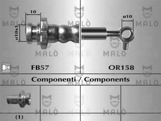 MALO 80819 Гальмівний шланг