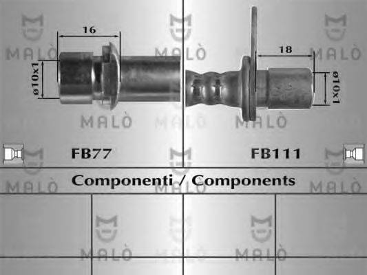 MALO 80881 Гальмівний шланг