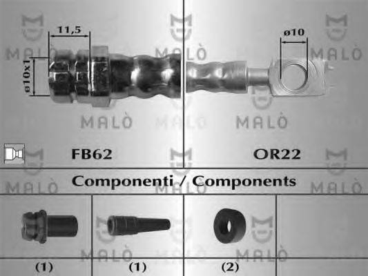 MALO 81011 Гальмівний шланг