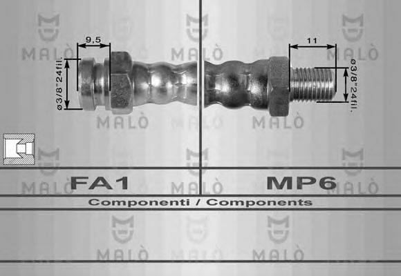 MALO 8102 Гальмівний шланг