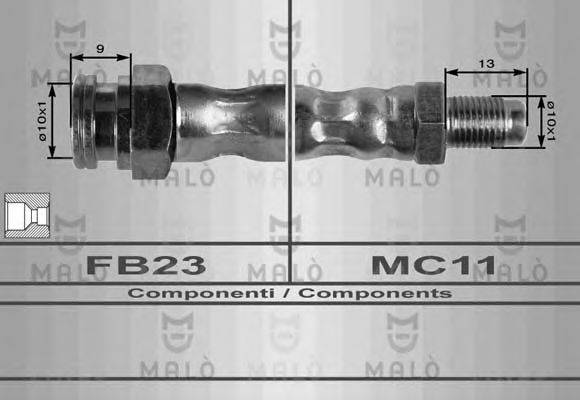 MALO 8382 Гальмівний шланг