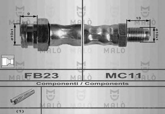 MALO 8394 Гальмівний шланг